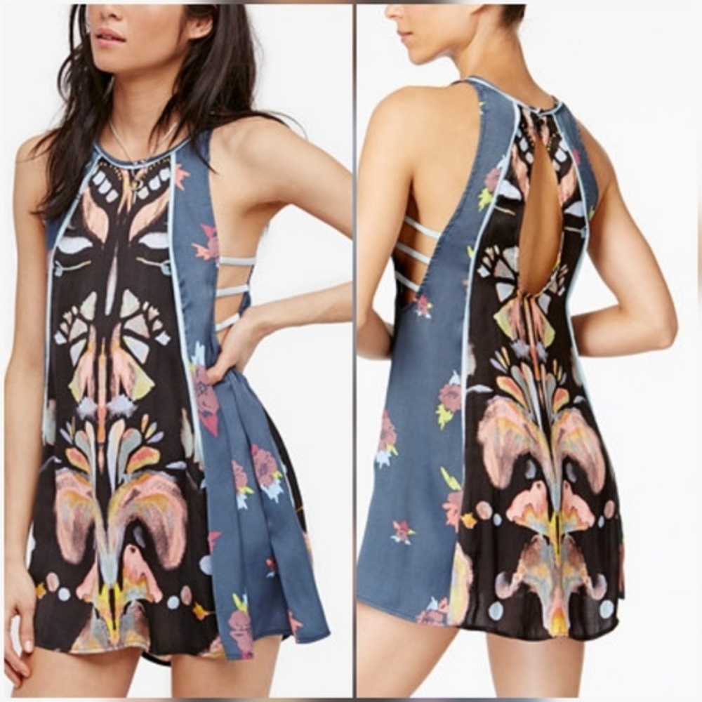 Free People Dream Free Printed Mini Dress - Picture 2 of 5